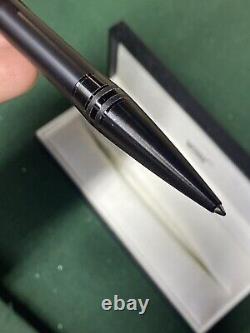 Montblanc Matte Black Pen with Case. It Has Ink