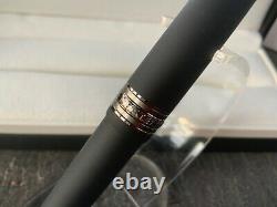 Montblanc Meisterstuck Ultra Black Classic 145 Fountain Pen (m) Nib #114827 New