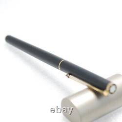 Montblanc Noblesse Fountain Pen Matte Black Color Nib Stainless Steel Dual Use