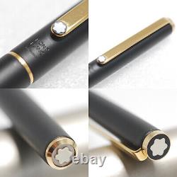 Montblanc Noblesse Matte Black Color Fountain Pen F shape Bi use type In