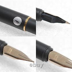 Montblanc Noblesse Matte Black Color Fountain Pen F shape Bi use type In