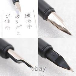 Montblanc/Noblesse/Matte black color/Fountain pen/Dual-use/Writing confirmed