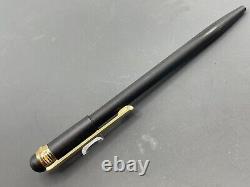 Montblanc Scenium Ballpoint Pen Checkbook Style Gold Trim Black Matte Mint