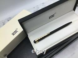 Montblanc Scenium Collection Ballpoint Gold Trim Checkbook Pen Matte Black NEW