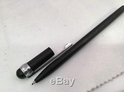 Montblanc Scenium Fineliner Rollerball Pen Matte Black with Platinum Trim (RARE)