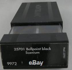 Montblanc Scenium Matte Black & Platinum Ballpoint Pen New In Box Germany