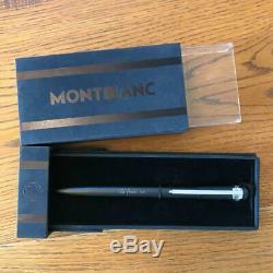 Montblanc Sinium Matte Black Ballpoint Pen with Logo Slim Body Office Supply