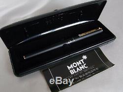 Montblanc Slim Line Fountain Pen Matte Black Steel F Nib