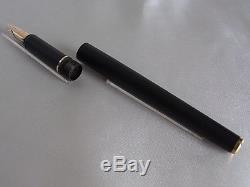 Montblanc Slim Line Fountain Pen Matte Black Steel Nib