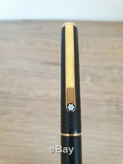 Montblanc Slimline Matte Black Fountain Pen Made in Germany Authentic