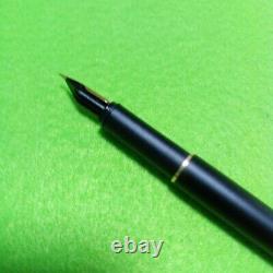Montblanc fountain pen, slimline, matte black, no significant scratches