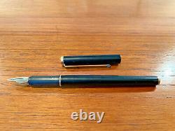 Montblanc fountain pen, vintage, matte black slimline, mint condition, preowned