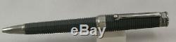 Montegrappa NeroUno Linea Matte Black & Gunmetal Ballpoint Pen New In Box