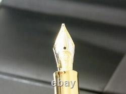 NEW CARAN D´ACHE LeMan Black Matte Fountain Pen 18ct Gold B nib CD4799.306