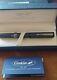 NEW Conklin Crescent Matte Carbon Stealth Fountain Pen Box & COA