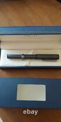 NEW Conklin Crescent Matte Carbon Stealth Fountain Pen Box & COA