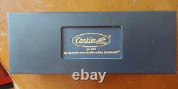 NEW Conklin Crescent Matte Carbon Stealth Fountain Pen Box & COA