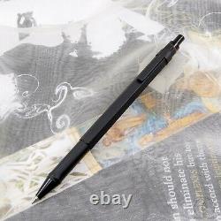 NOS Mint Rotring 600 Newton Matte Black Ballpoint Pen Germany 1990s