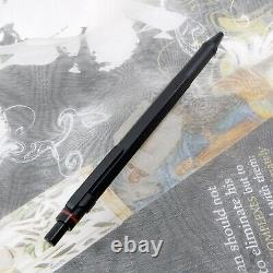 NOS Mint Rotring 600 Newton Matte Black Ballpoint Pen Germany 1990s
