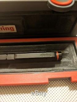 NOS Old Style Rotring 600 Newton Matte Black Rollerball Pen