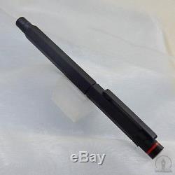 NOS Old Style Rotring 600 Newton Matte Black Rollerball Pen Germany 1990s
