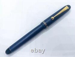 NOS PILOT CUSTOM 67 Limit Matt Dark Blue FOUNTAIN PEN F NIB 14K 585 GOLD TRIM