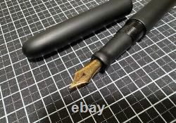 Nakaya Fountain Pen Long Matte Black Hairline Nib BB 14K