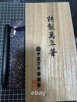 Nakaya Fountain Pen Long Matte Black Hairline Nib BB 14K