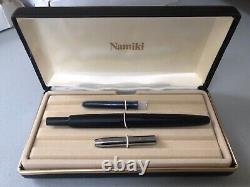 Namiki Vanishing Point Fountain Pen Black Matte Medium Pt New In Box 60260