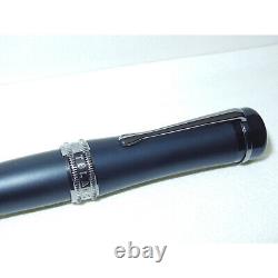 New Montblanc Bonheur Boyfriend Fountain Pen 14K F 118492 Matte Ultra Black Fine