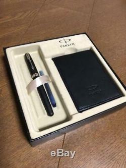 New Parker Classic Fountain Pen Sonnet Matte Black with Memo Note from Japan