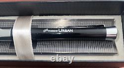 New, Parker Urban Ballpoint Pen Matte Black with Chrome Trim Black Ink Box