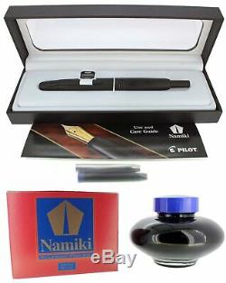 New Pilot Namiki Vanishing Point 18k Xf Nib Fountain Pen Matte Black Free Ink