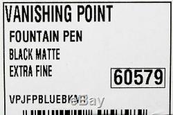 New Pilot Namiki Vanishing Point 18k Xf Nib Fountain Pen Matte Black Free Ink