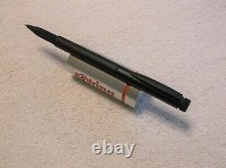 New Rare Rotring Lambda Matte Black Rollerball Pen