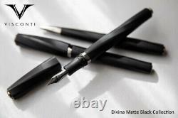 New Visconti Divina Matte Black Fountain Pen