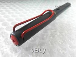 New in Box Lamy Safari Matt Black with Red Clip Fountain Pen 2012 Limited Edition