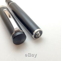 OMAS fountain pen BOLOGNA Matte black Nib 14K-585 / M Vegetable cotton resin