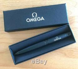OMEGA Watch Genuine Novelty Ballpoint Pen Matte Black VIP Gift Limited Rare