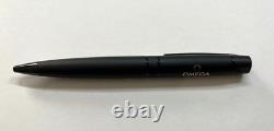 OMEGA Watch Novelty Matte Black Twisted Ballpoint Pen wz/Box Super Rare