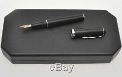 Omas Bologna big size matte black fountain pen new old stock never inked