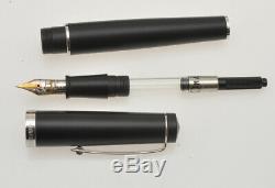 Omas Bologna big size matte black fountain pen new old stock never inked
