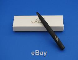 Original Omega Watch Executive Matte Black Ballpoint Pen Brand New