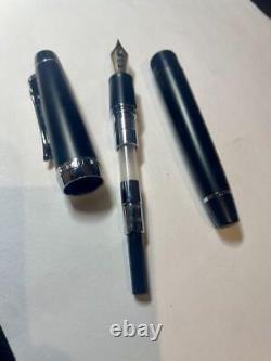 Out Of Print Professional Gear Matte Black Medium Point Sailor Fountain Pen