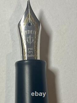 Out Of Print Professional Gear Matte Black Medium Point Sailor Fountain Pen