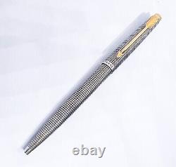 PARKER 75 Flat Top Early Ver. Sterling Silver 925 Ballpoint Pen free Shipping