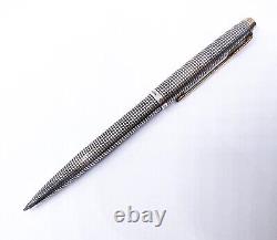 PARKER 75 Flat Top Early Ver. Sterling Silver 925 Ballpoint Pen free Shipping