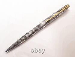 PARKER 75 Flat Top Early Version Sterling Silver 925 Ballpoint Pen