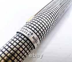 PARKER 75 Flat Top Early Version Sterling Silver 925 Ballpoint Pen