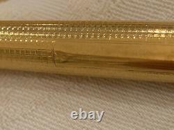 PARKER 75 INSIGNIA GOLD/CICELE PATTERN FOUNTAIN PEN RARE, FLAT ENDS, 1970's